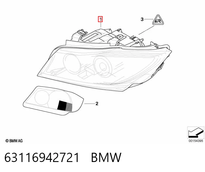 63116942721 BMW Faros