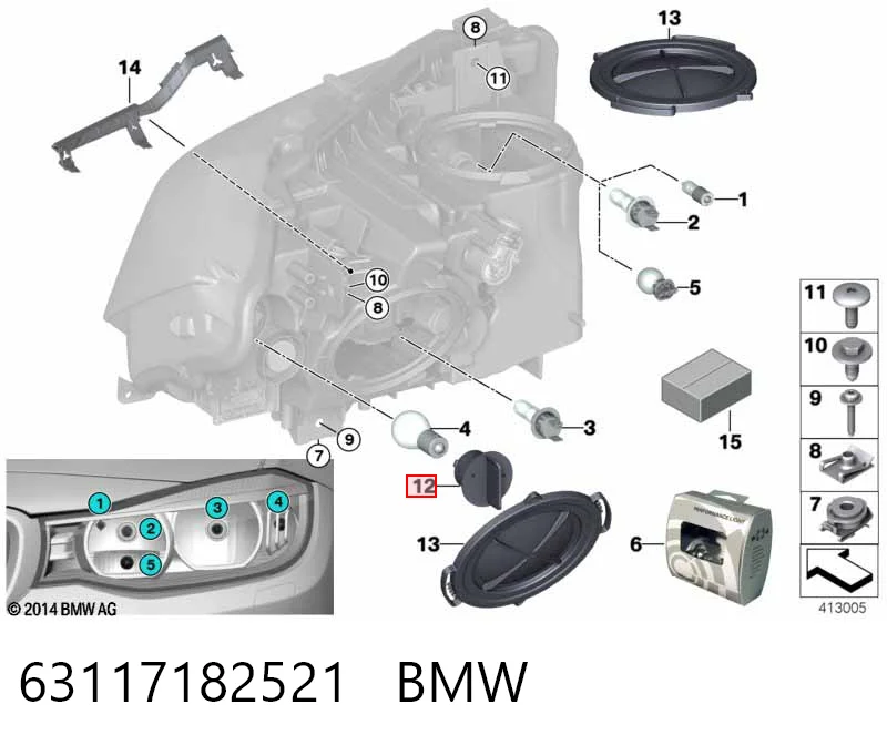 63117182521 BMW Piloto intermitente derecho