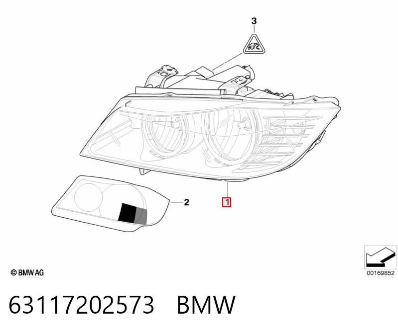 Faro izquierdo BMW 63117202573