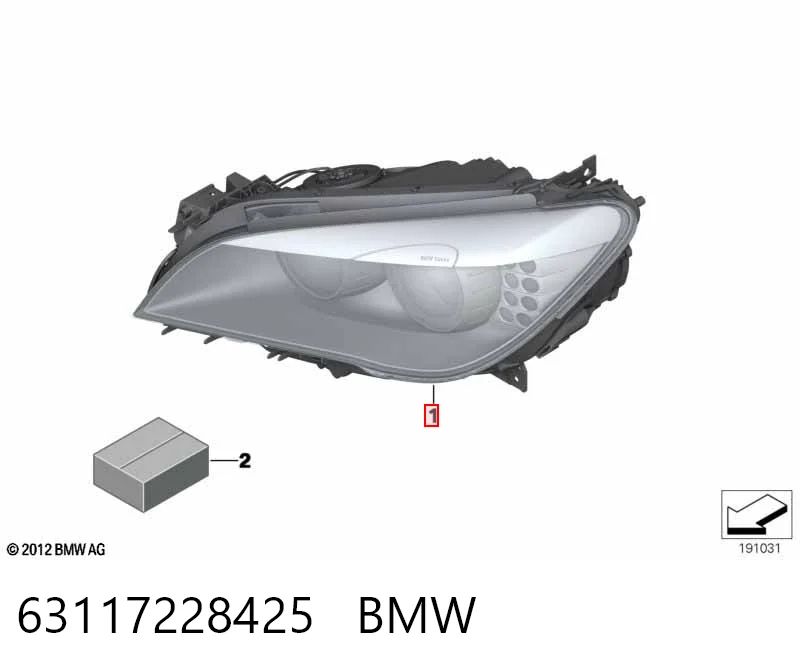 Comprar Faro izquierdo BMW 7 F01, F02, F03, F04 a bajo precio