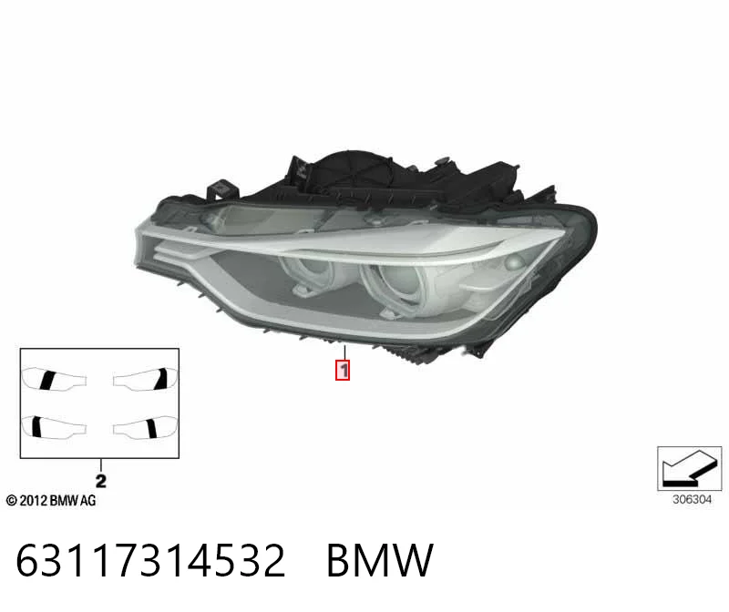 63117314532 BMW Luz derecha