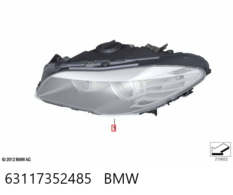Faro izquierdo BMW 63117352485