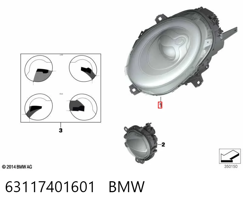 Faro izquierdo para Mini Cooper F57