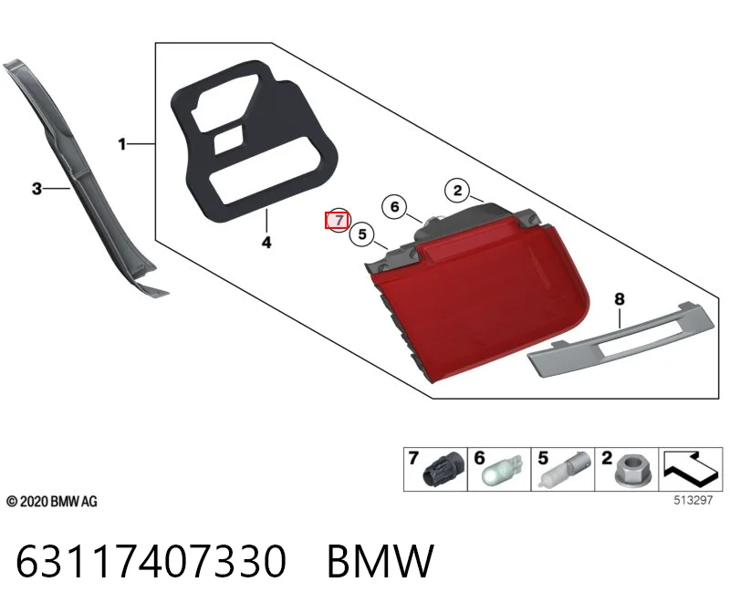 63117407330 BMW Piloto intermitente derecho
