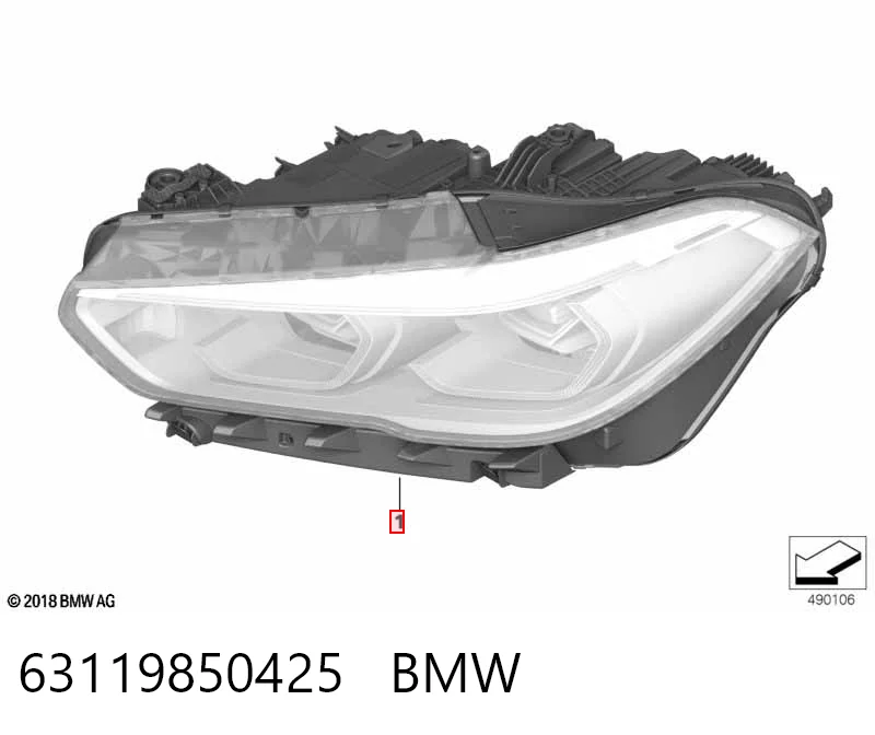 Faro izquierdo BMW 63119850425