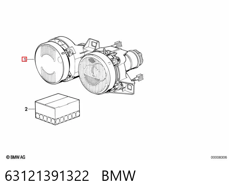 Faro derecho para BMW 5 E34
