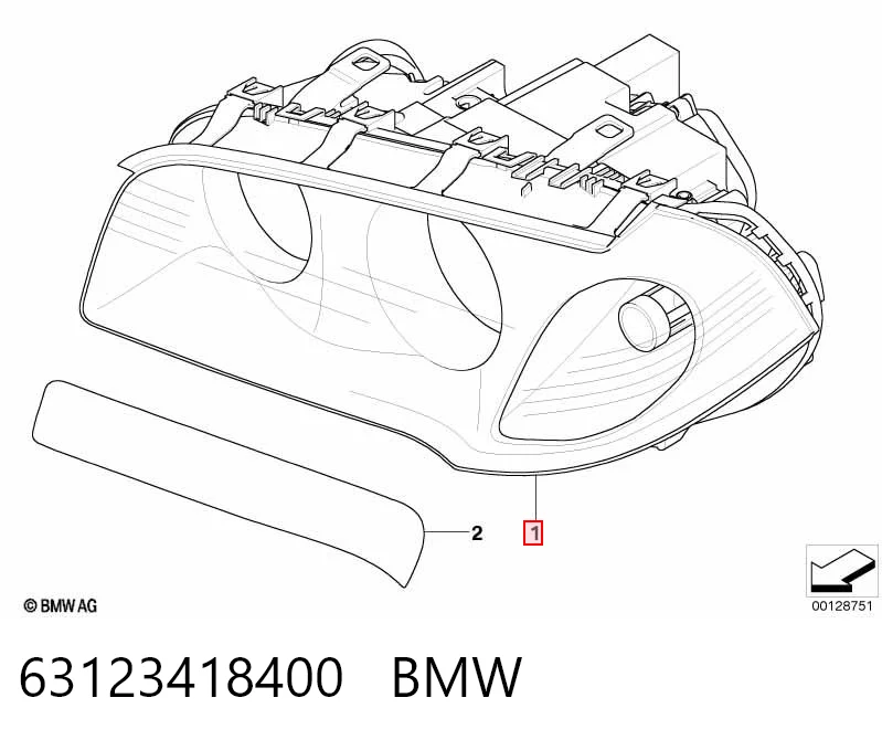 Faro derecho LPL361 Magneti Marelli