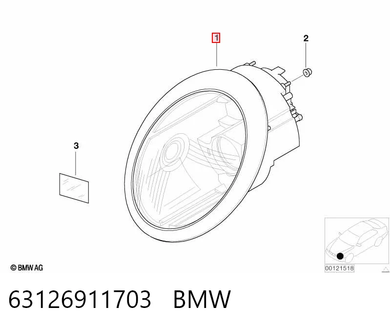 Optica delantera Mini Cooper hatchback comprar en España