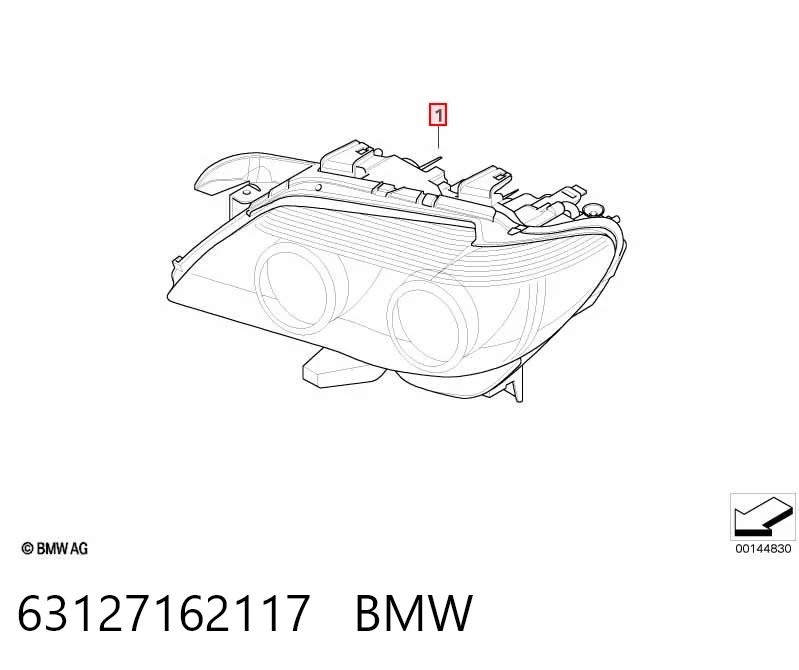 Luz frontal BMW 7 (E65, E66, E67)
