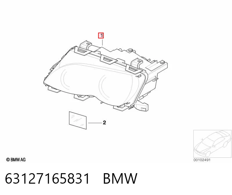 Faro izquierdo BMW 63127165831