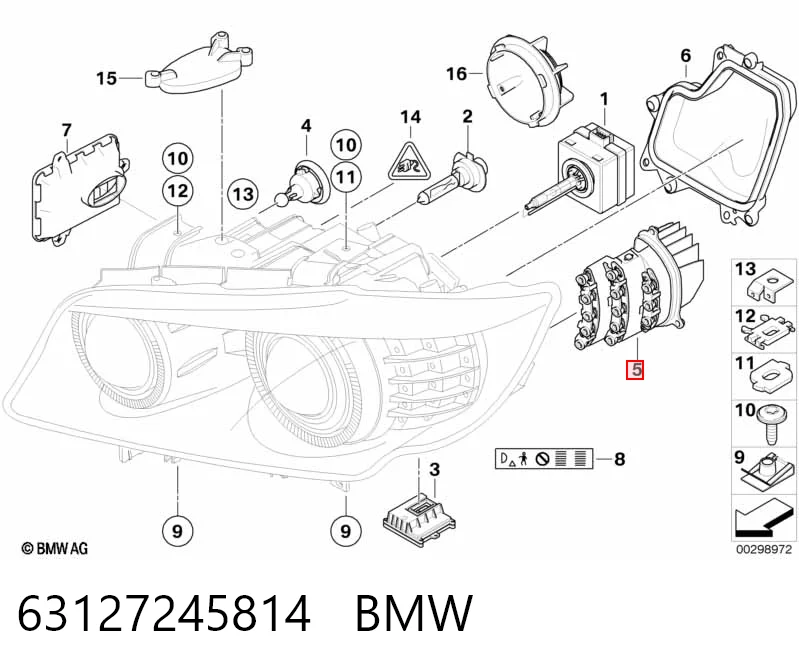 63127245814 BMW Piloto intermitente derecho