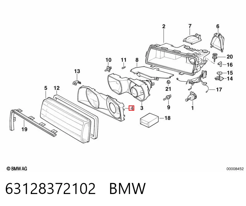 Comprar Faro derecho BMW 7  E38 a bajo precio