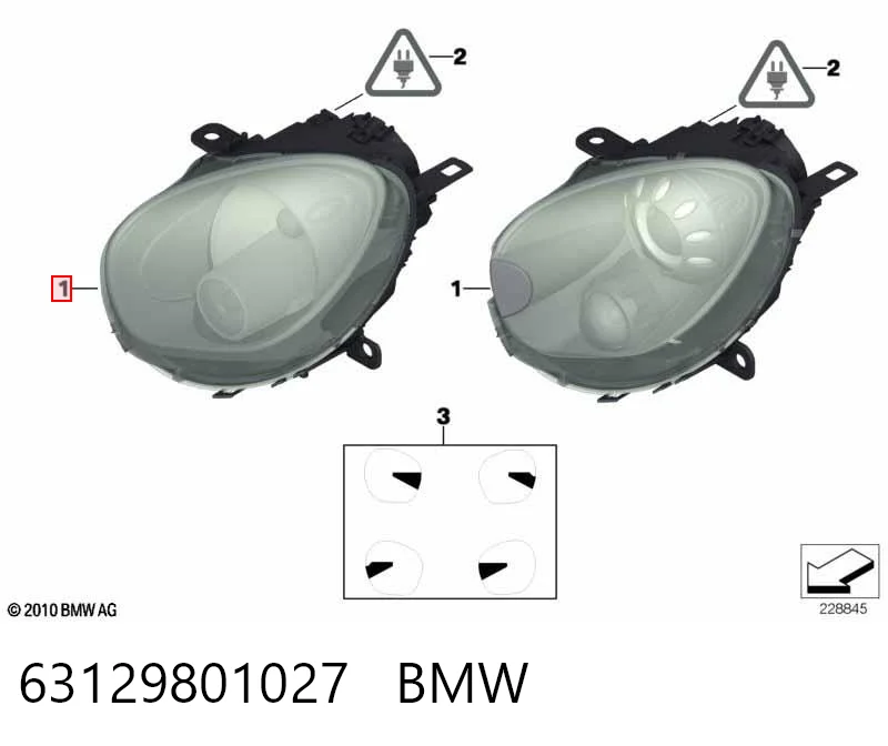 Comprar Faro izquierdo Mini COUNTRYMAN  R60 a bajo precio
