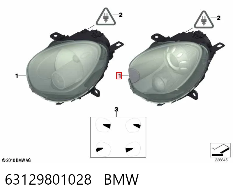 Comprar Faro derecho Mini COUNTRYMAN  R60 a bajo precio