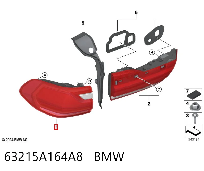 63215A164A8 BMW