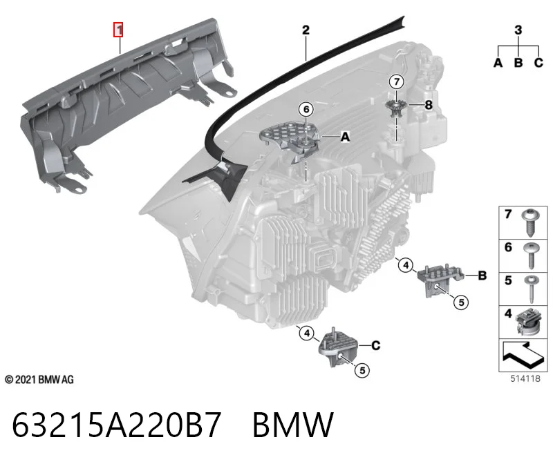 63215A220B7 BMW