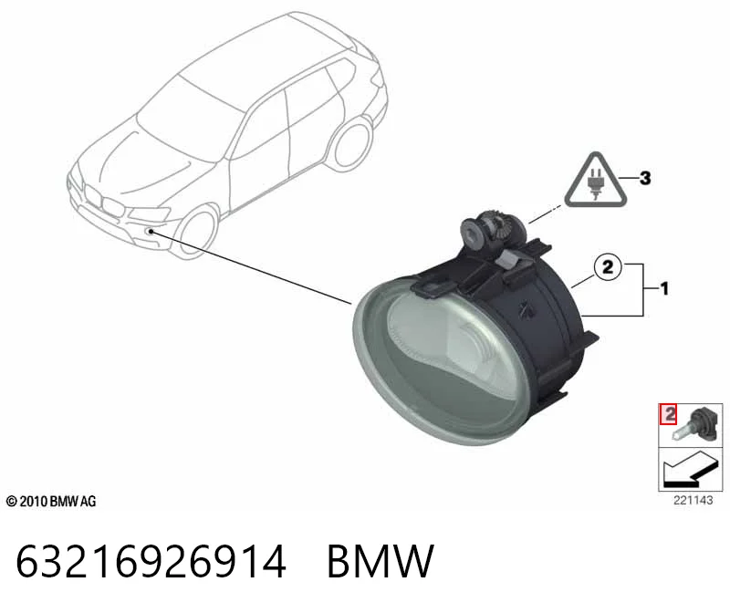Bombilla 63216926914 BMW