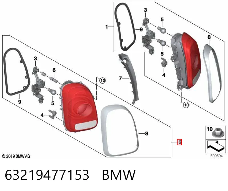 Comprar Piloto trasero izquierdo Mini COUNTRYMAN F60 a bajo precio