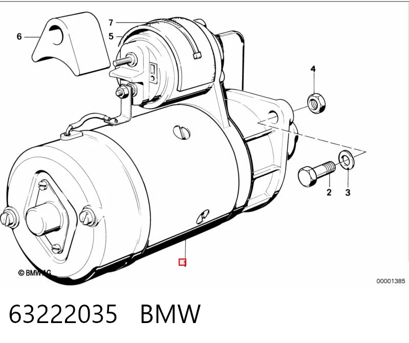 63222035 BMW Arranque motores