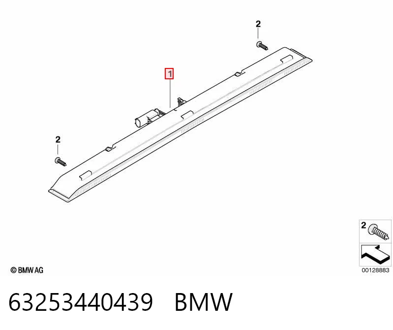 Luz central de freno para BMW X3  E83