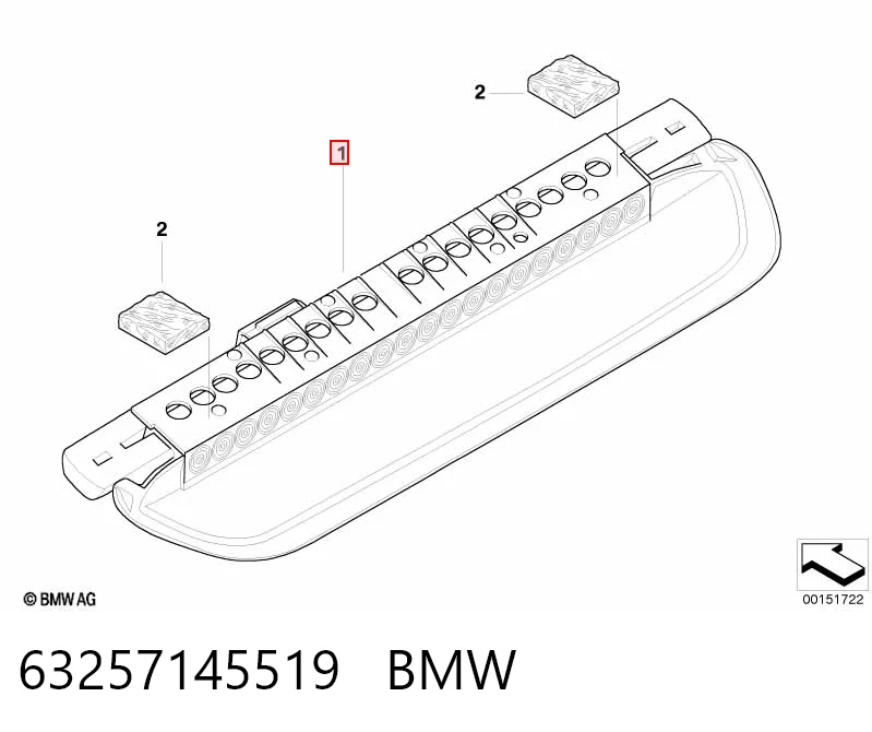 Luz de freno adicional BMW 3 