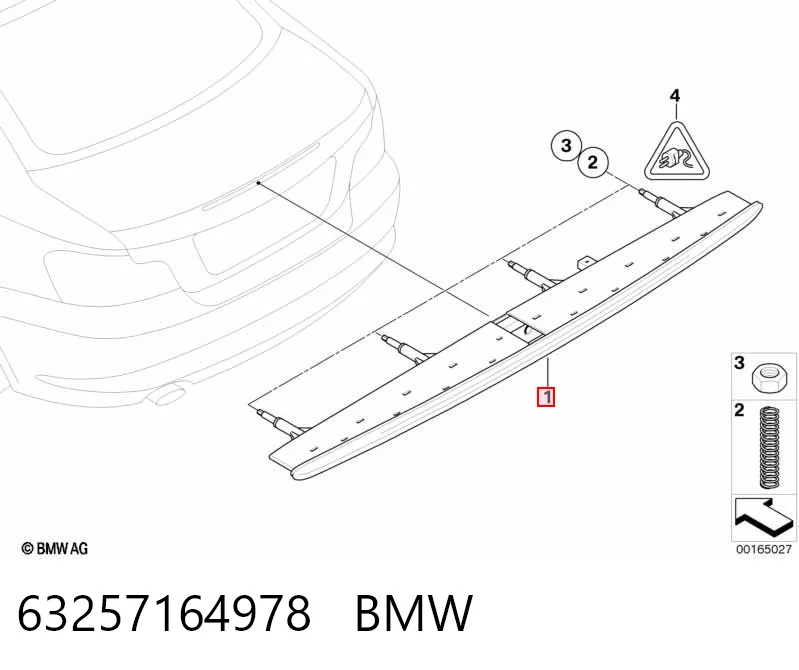 63257164978 BMW Luz central de freno