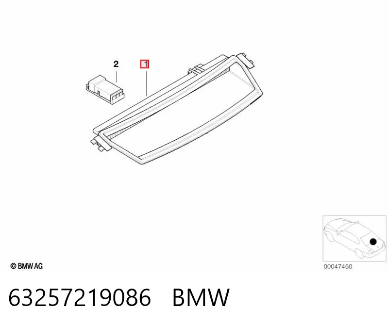  Tercera luz de freno BMW 3 