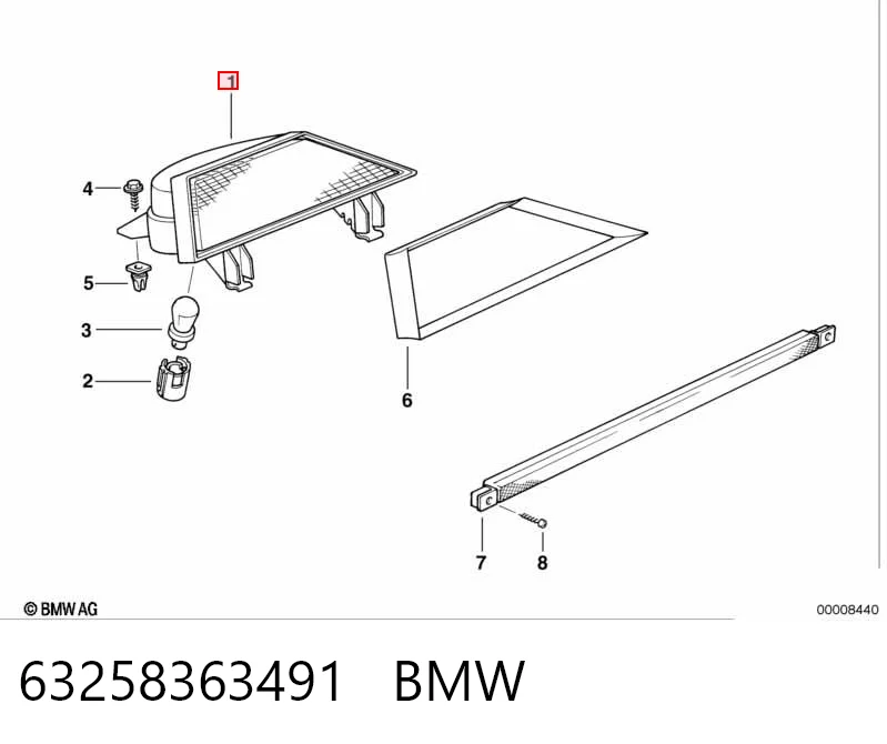 Luz central de freno para BMW 3  E36
