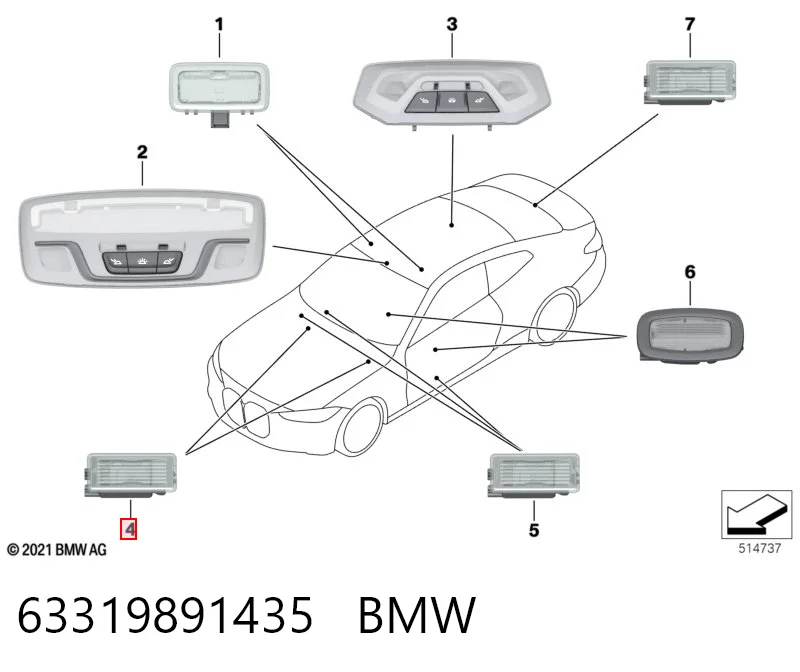 63319891435 BMW
