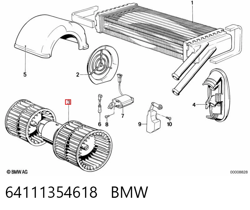 Electroventilador habitáculo BMW 3  (E21)