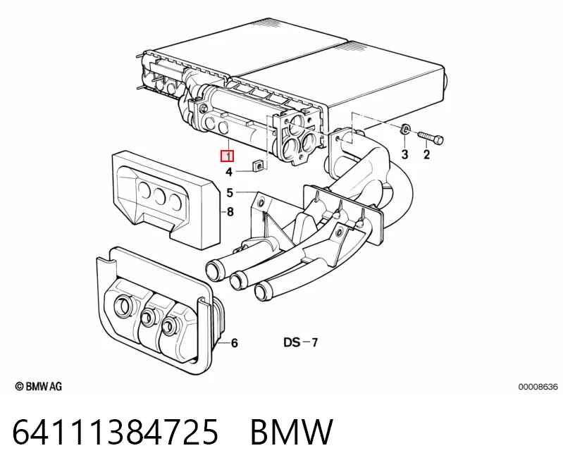 Radiador calefacción para BMW 5 E34