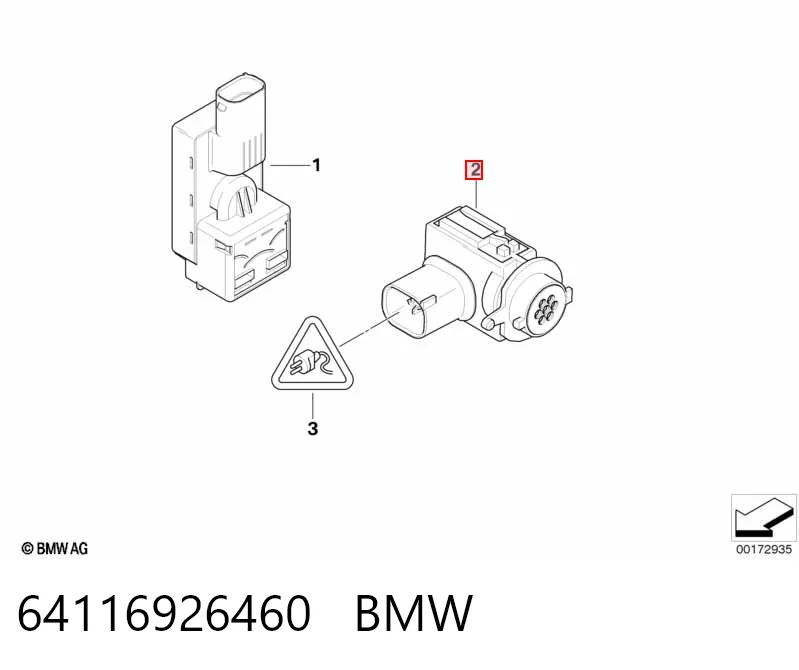 64116926460 BMW Sensor de contaminación del aire