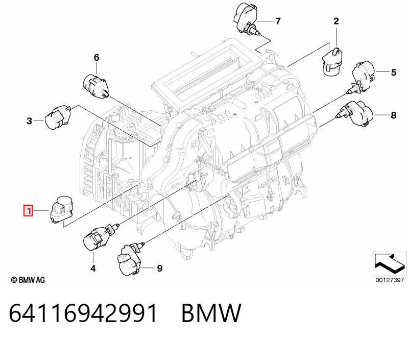 Comprar Actuador de compuerta de calefacción BMW 5 E60 a bajo precio