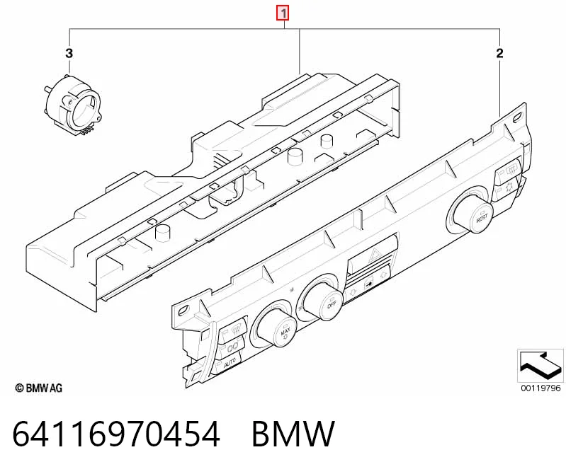 Unidad de control de la ventilación para BMW 7  E65, E66, E67