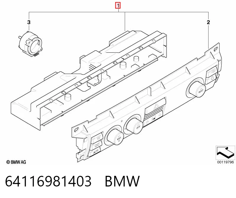 Comprar Módulo de modos de calefacción/aire acondicionado BMW 7  E65, E66, E67 a bajo precio