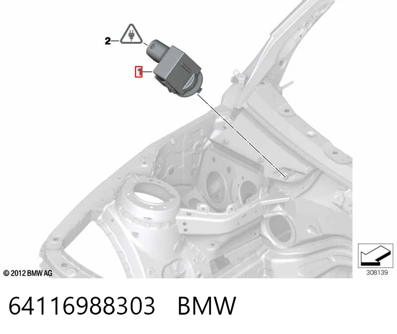 64116988303 BMW Sensor de contaminación del aire