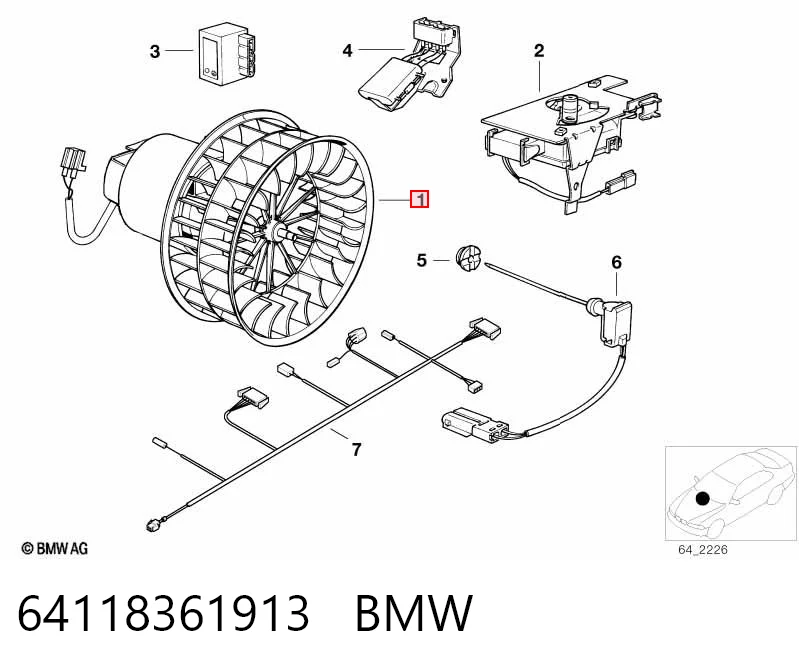 Precio del repuesto Ventilador interior Santa Fe III SUV