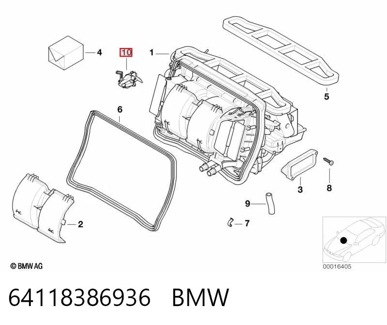 Comprar Actuador de compuerta de calefacción BMW 3  E46 a bajo precio