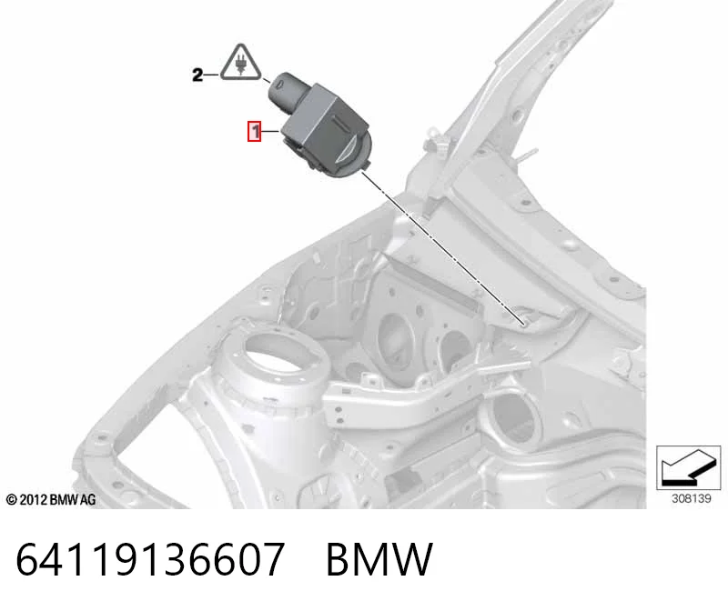 64119136607 BMW Sensor de contaminación del aire