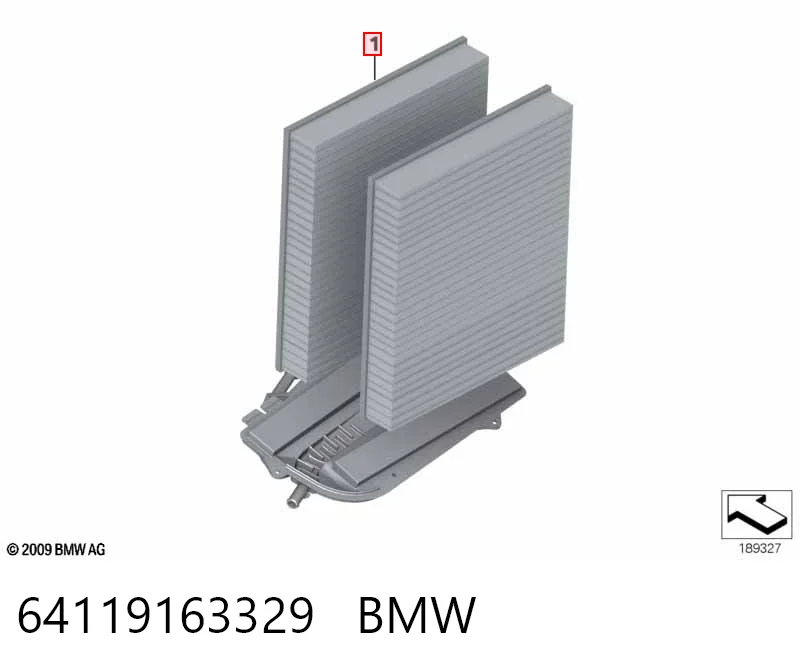 64119163329 BMW Filtro antipolen