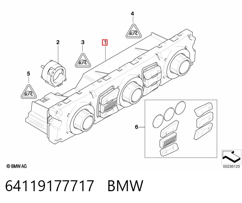 Unidad de control de la ventilación BMW 5  (2003-2009)