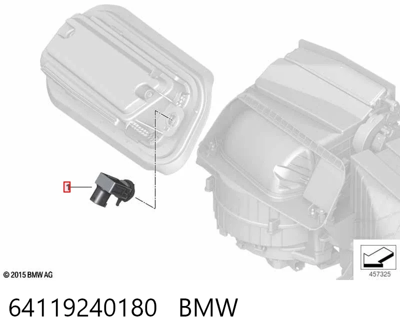 64119240180 BMW Sensor de contaminación del aire