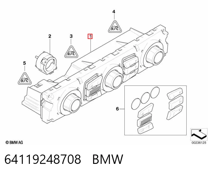 Comprar Módulo de modos de calefacción/aire acondicionado BMW 5  E60 a bajo precio