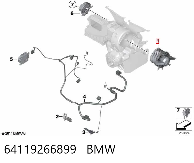 Ventilador de habitáculo Mini COUNTRYMAN  (2010-2016)