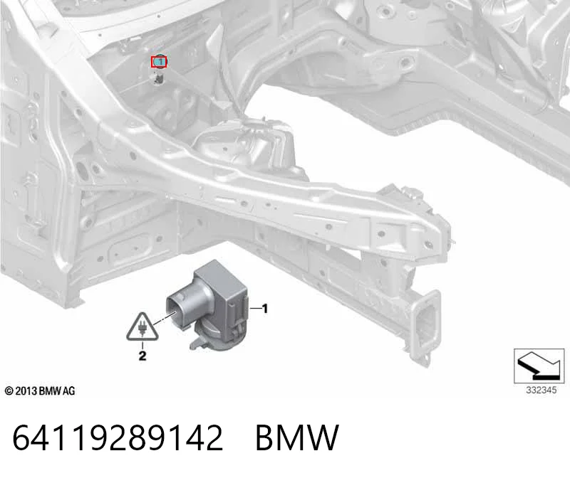 64119289142 BMW Sensor de contaminación del aire
