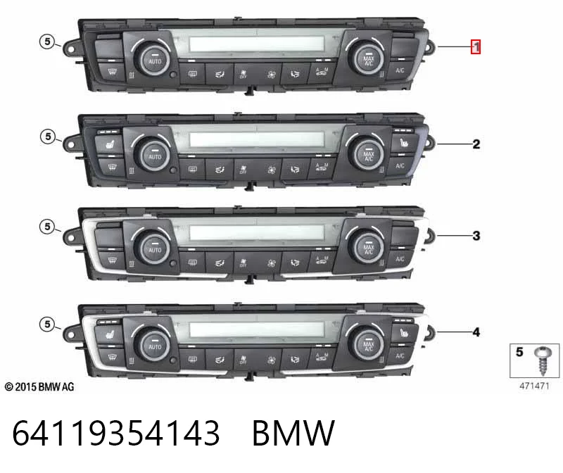 Comprar Unidad de control aire acondicionado BMW 1  F21