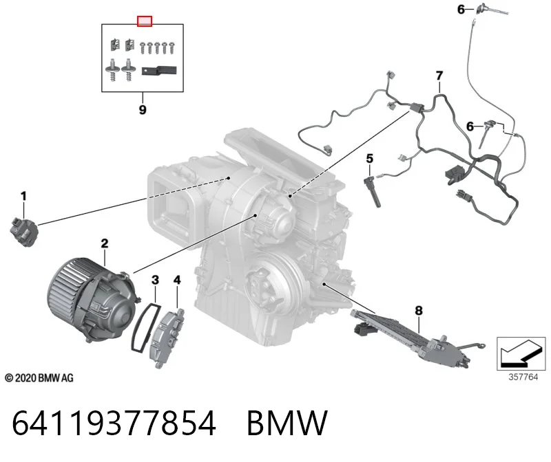 64119377854 BMW Resistencia de calefacción