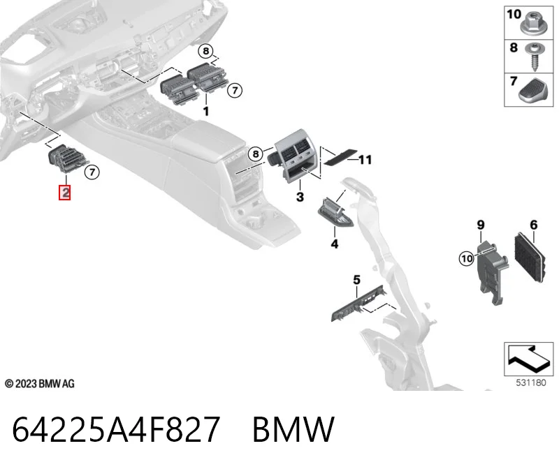 64225A4F827 BMW