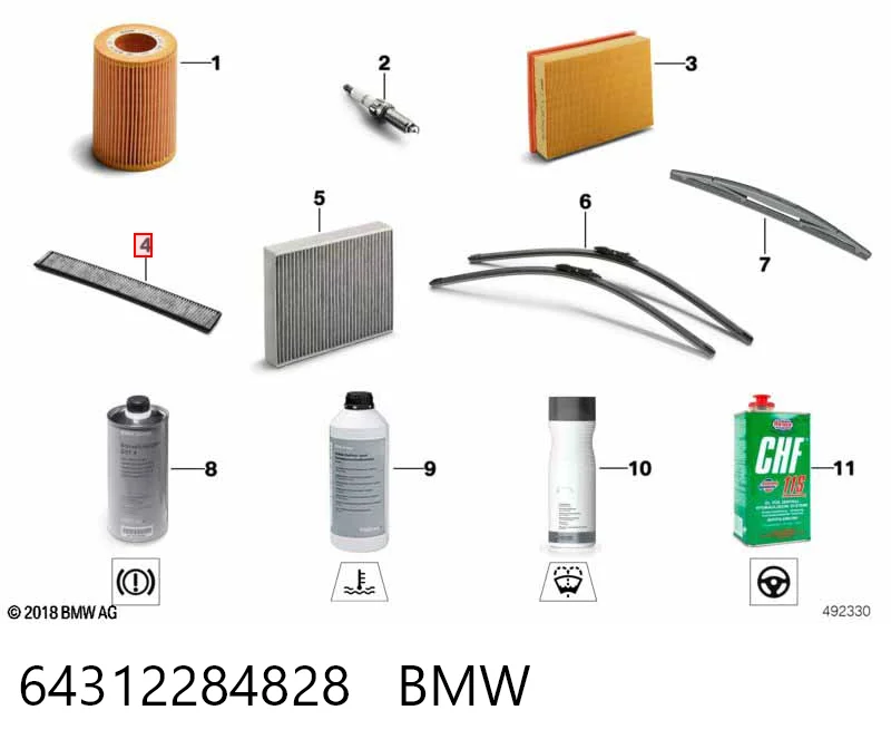 Filtro de polen para BMW X3  (F25)