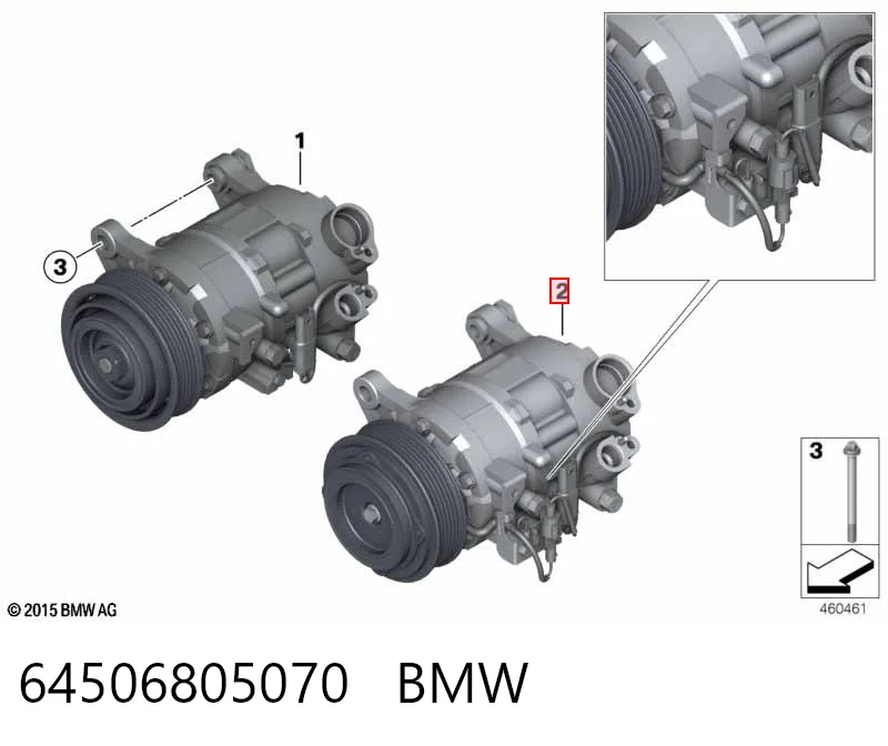 64506805070 BMW Compresor climatizador
